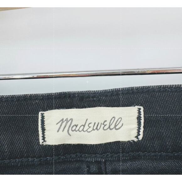 Madewell Black Classic Straight Jeans Minimalist Capsule Zip Fly Size 30 - Picture 3 of 8